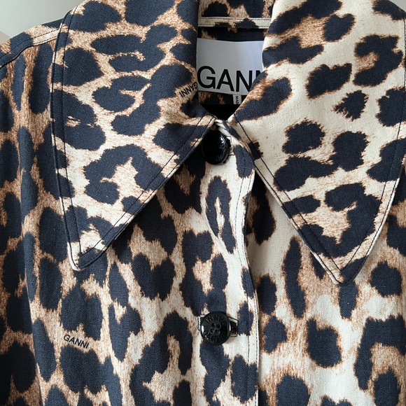 Ganni Leopard Print Coat - Picture 4 of 13